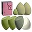 Makeup Sponge Set BS-MALL with Storage Case 7 Pcs for Liquid, Cream, and Powder,SAVE Foundation with 1 Mini Makeup Sponge For Travel Daily Use (A-Pink）