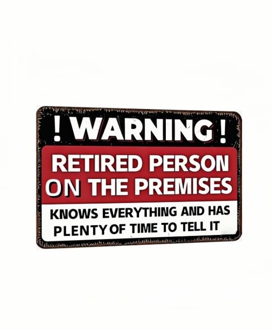 Funny Chicken Tin Sign – Vintage-Style Metal Sign for Kitchen, Bar, Farm, or Backyard – Rustic Wall Art for Animal Lovers – 8x12 Inch