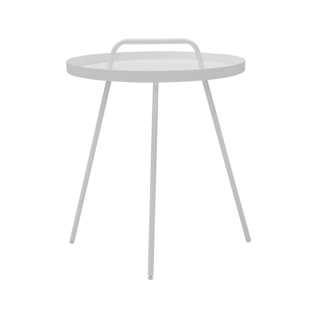 Grand patio Outdoor Side Table, 18-inch Small Round Side Table with Adjustable Feet, Elegant Patio Furniture for Balcony Porch Deck Poolside, Black