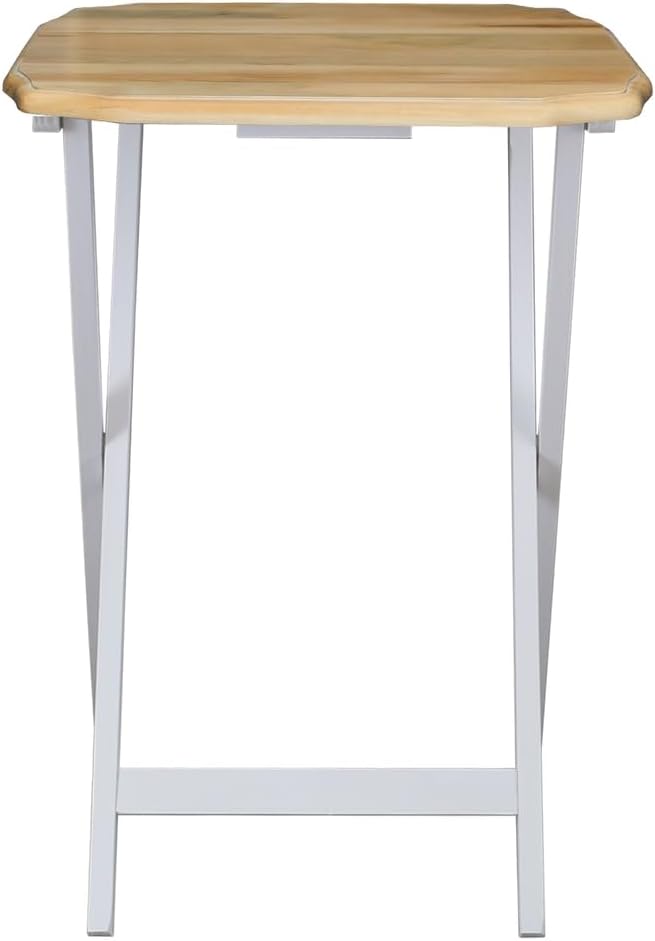 Casual Home 660-40 Tray Table Set, Natural, 14.75 in x 19 in x 25.5 in, 5 Piece