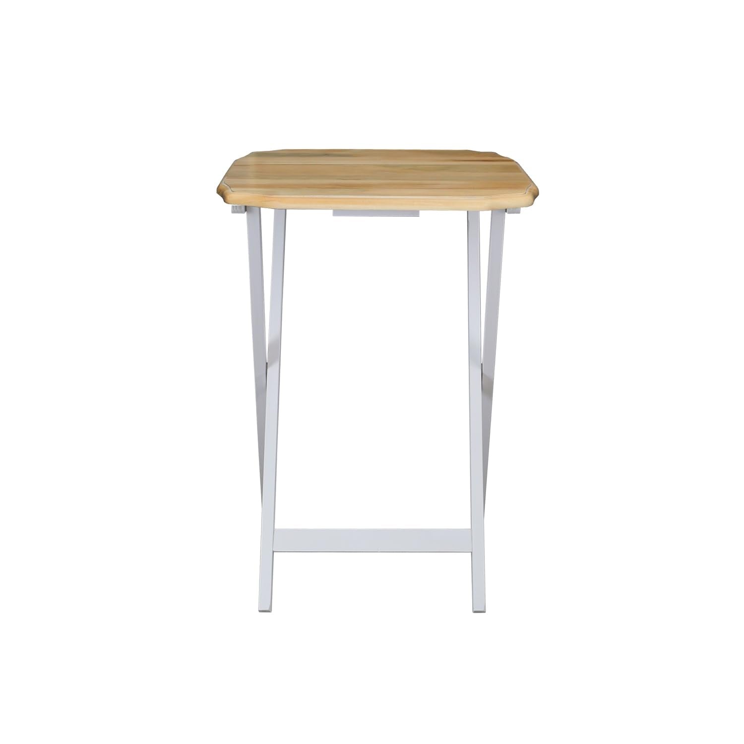 Casual Home 660-40 Tray Table Set, Natural, 14.75 in x 19 in x 25.5 in, 5 Piece