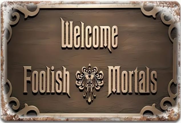 Vintage Funny Metal Sign 8x12 Inch – PMS, OCD, ADD Humor – Rustproof Weatherproof Painted Tin Plate with Pre-Drilled Holes, Multi-Purpose Wall or Yard Decor for Porch, Garage, Cafe, Bar, Home