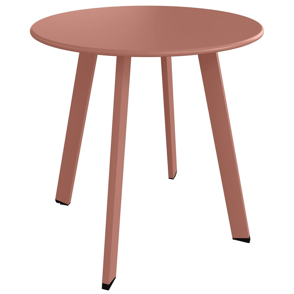 Grand patio Outdoor Side Table, 18-inch Small Round Side Table with Adjustable Feet, Elegant Patio Furniture for Balcony Porch Deck Poolside, Black