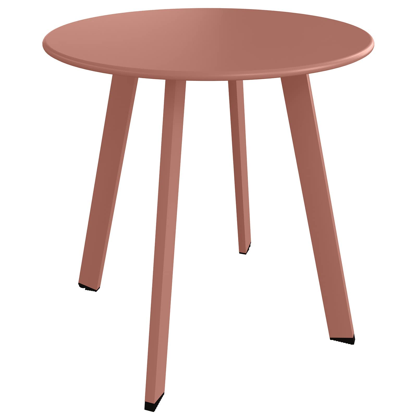 Grand patio Outdoor Side Table, 18-inch Small Round Side Table with Adjustable Feet, Elegant Patio Furniture for Balcony Porch Deck Poolside, Black