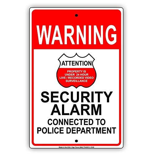 Wall Decor Decoration Sign Warning No Dumping Fine $1000 Sign, This Property Is Protected By Video Surveillance Sign Business Sign Aluminum Metal Tin Sign 8 X 12 Inch
