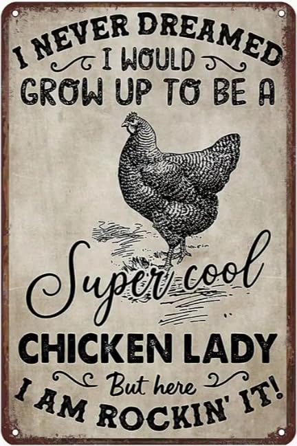 Vintage Funny Metal Sign 8x12 Inch – PMS, OCD, ADD Humor – Rustproof Weatherproof Painted Tin Plate with Pre-Drilled Holes, Multi-Purpose Wall or Yard Decor for Porch, Garage, Cafe, Bar, Home