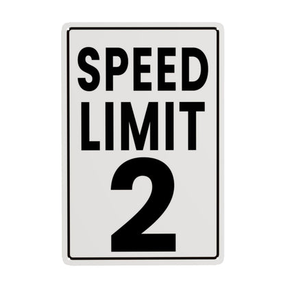 Speed Limit 2 Sign Retro Tin Sign Man Cave Garage Wall Decor 8 x 12 Inch