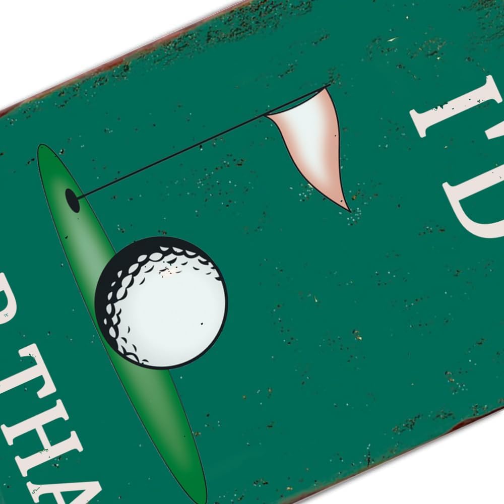 I'd Tap That Signs Funny Metal Tin Sign - Man Cave Decor, Golf Accessory, Sports Bar Wall Art - 8 x 12 Inch
