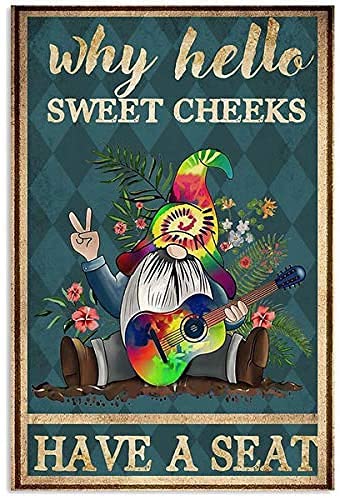 Retro Vintage Metal Tin Sign God Bless Our Home Funny Gift for Him Or Her Home Novelty Sign Poster for Home Garden Kitchen Bar Cafe Restaurant Garage Wall Decor 12x8 Inch