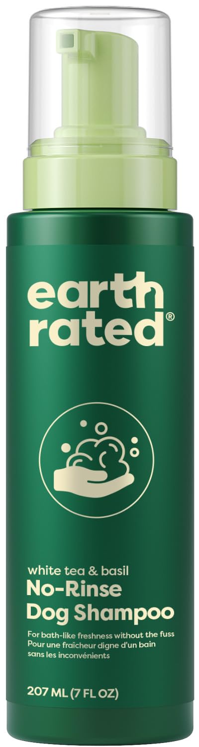 Earth Rated Dog Deodorizing Conditioner Spray, Conditioning & Odor-Eliminating Perfume for Dogs, for All Coat Types, Refreshing White Tea & Basil Scent, 8 oz