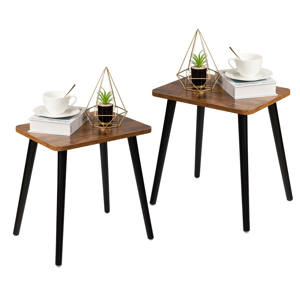FORAOFUR Small Side Table, Modern Wood Mini Coffee Table, Easy Assembly Compact End Table for Living Room Bedroom Sofa, Minimalist White Accent Furniture for Small Spaces