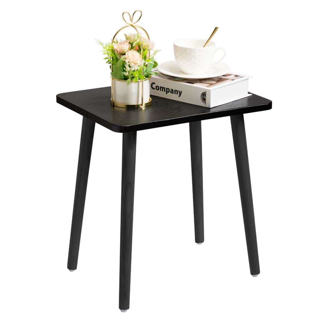 FORAOFUR Small Side Table, Modern Wood Mini Coffee Table, Easy Assembly Compact End Table for Living Room Bedroom Sofa, Minimalist White Accent Furniture for Small Spaces