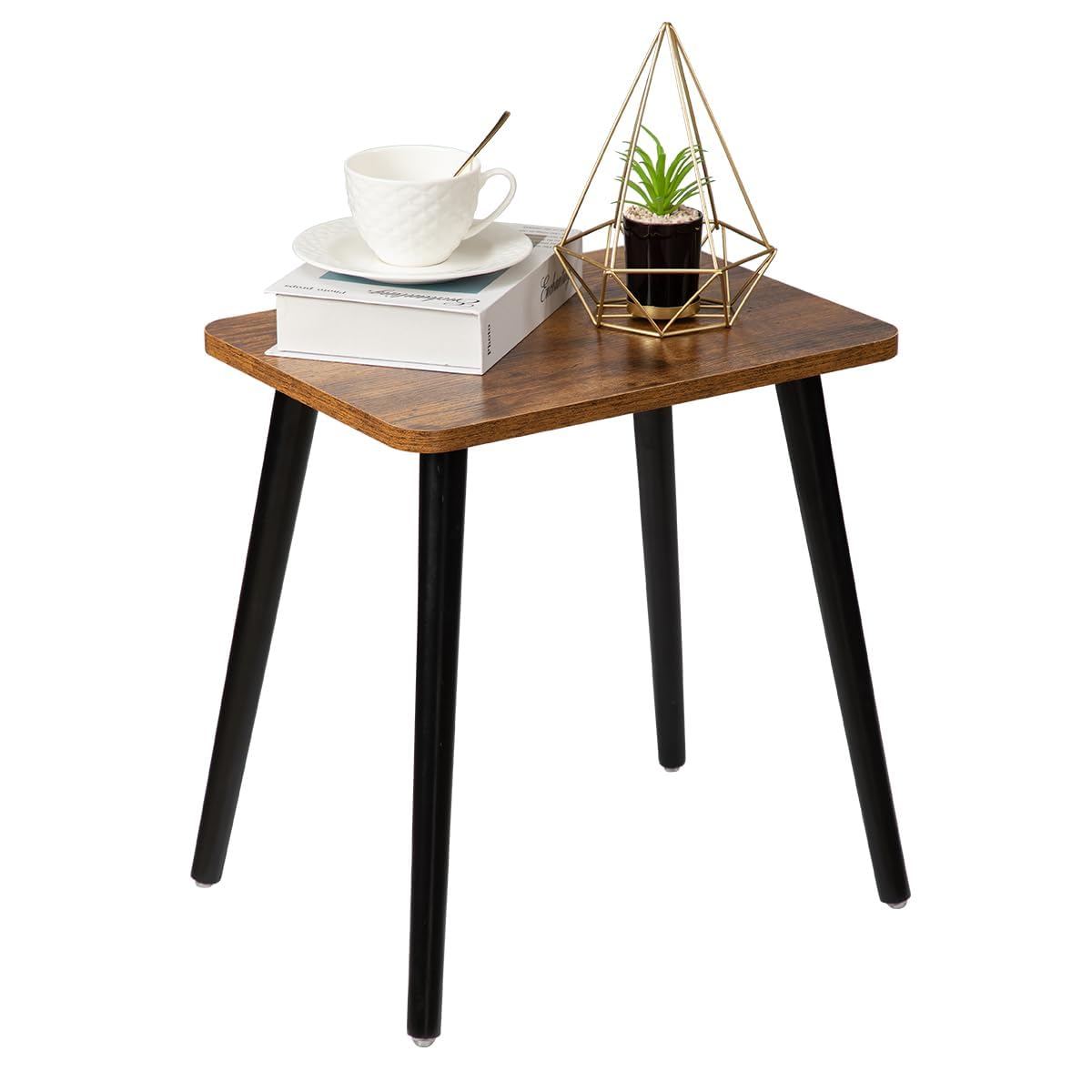 FORAOFUR Small Side Table, Modern Wood Mini Coffee Table, Easy Assembly Compact End Table for Living Room Bedroom Sofa, Minimalist White Accent Furniture for Small Spaces