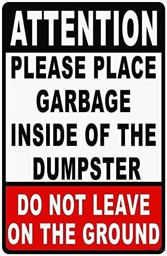 Wall Decor Decoration Sign Warning No Dumping Fine $1000 Sign, This Property Is Protected By Video Surveillance Sign Business Sign Aluminum Metal Tin Sign 8 X 12 Inch