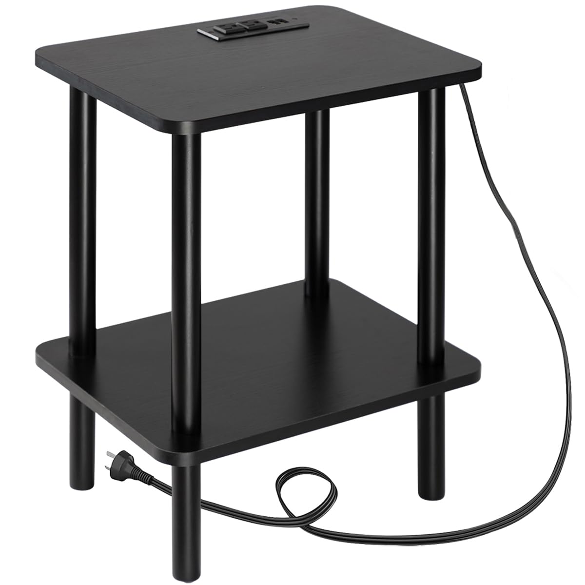 FORAOFUR Small Side Table, Modern Wood Mini Coffee Table, Easy Assembly Compact End Table for Living Room Bedroom Sofa, Minimalist White Accent Furniture for Small Spaces