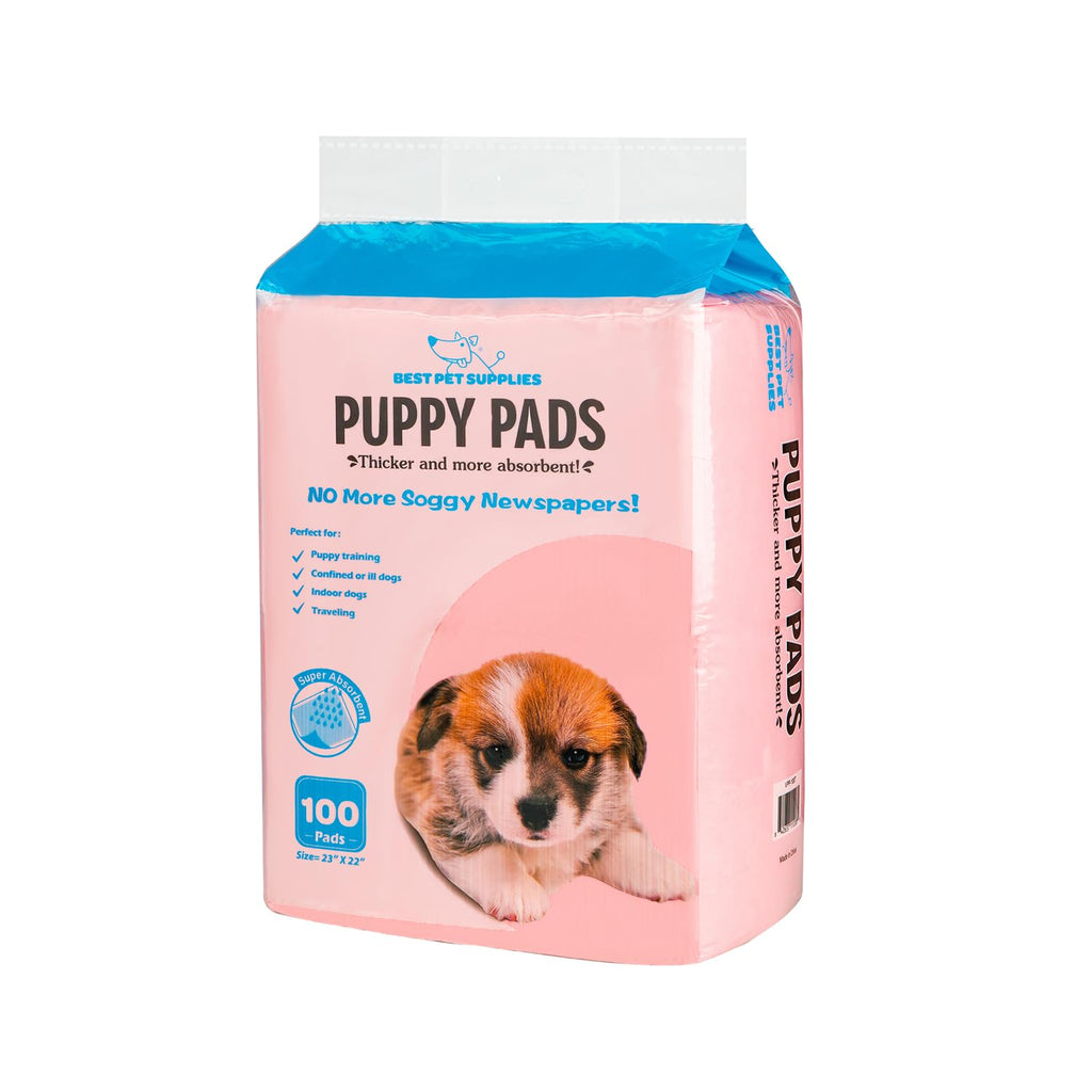 Best Pet Supplies XL (36 x 28 Inches) Puppy Pads 40 Count - Super Absorbent Dog Training Pads, Quick-Dry, Odor Control, Disposable Pee Pads, Leak-Proof Wee Wee Pads for Indoor Dogs – Baby Blue