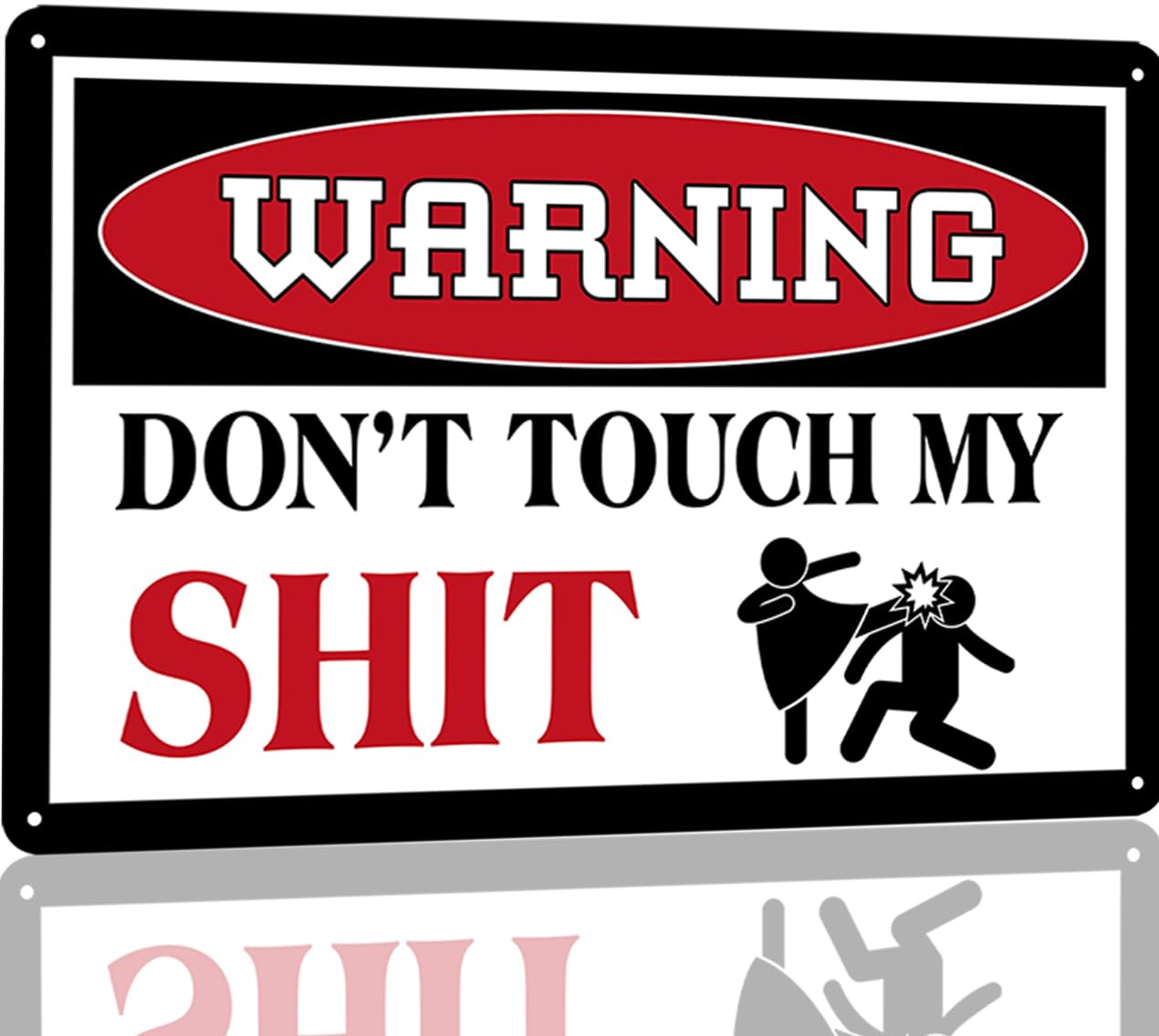 Funny Garage Signs Man Cave Decor For Men Vintage Metal Tin Sign Gifts For Man Cave No Trespassing Sign Warning Due To The Rising Cost Of Ammunition Sign Wall Decor For Home Bar 12 X 8 Inches