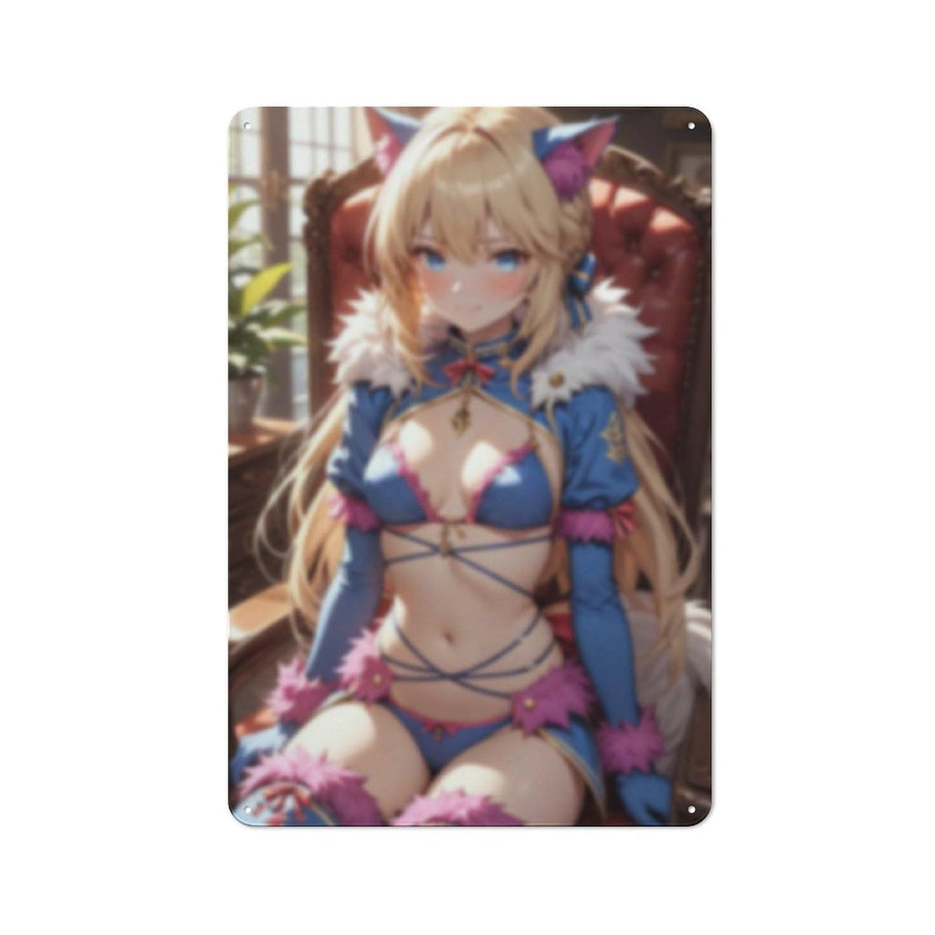 Sexy Hot Titties Boobs Lewd Hentai Anime Girl Poster Metal Tin Sign Decor - 8x12 inches Bar Pub Garage Man Cave Wall Art,AH181