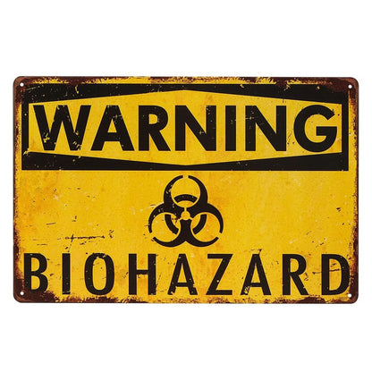 Warning Fart Zone Enter at Your Own Risk Funny Metal Tin Sign Wall Sign Plaque Poster for Home Bathroom Cafe Bar Pub Wall Decor 8x12Inch(15T40)