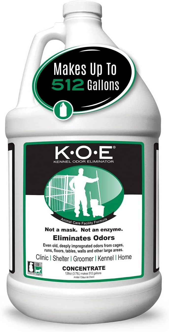 Odorcide K.O.E. Apricot Odor Eliminator 16 oz for Strong Odor for Cages, Runs & More – Home & Kennel w/Safe, Non-Enzymatic Formula