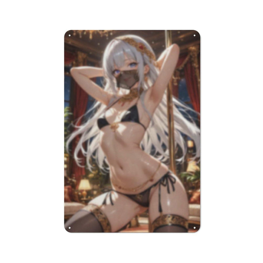 Sexy Hot Titties Boobs Lewd Hentai Anime Girl Poster Metal Tin Sign Decor - 8x12 inches Bar Pub Garage Man Cave Wall Art,AH181