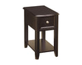 Signature Design by Ashley Breegin Chair Side End Table, 1 Drawer, 1 Fixed Shelf, Veneers, Wood, 13.13" W x 22.13" D x 23" H, Brown