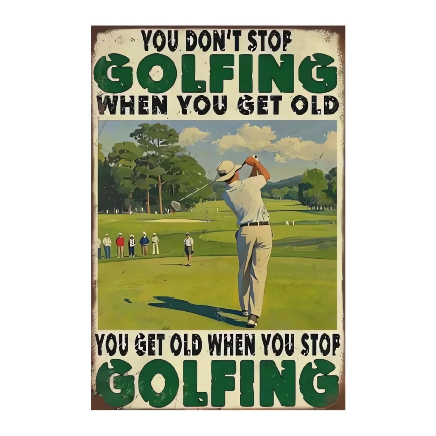 Vintage Metal Sign for Man Cave 12x8 Inch Aluminum - Retro Tin Signs for Man Cave Decor, Funny Wall Art for Garage Gifts for Him