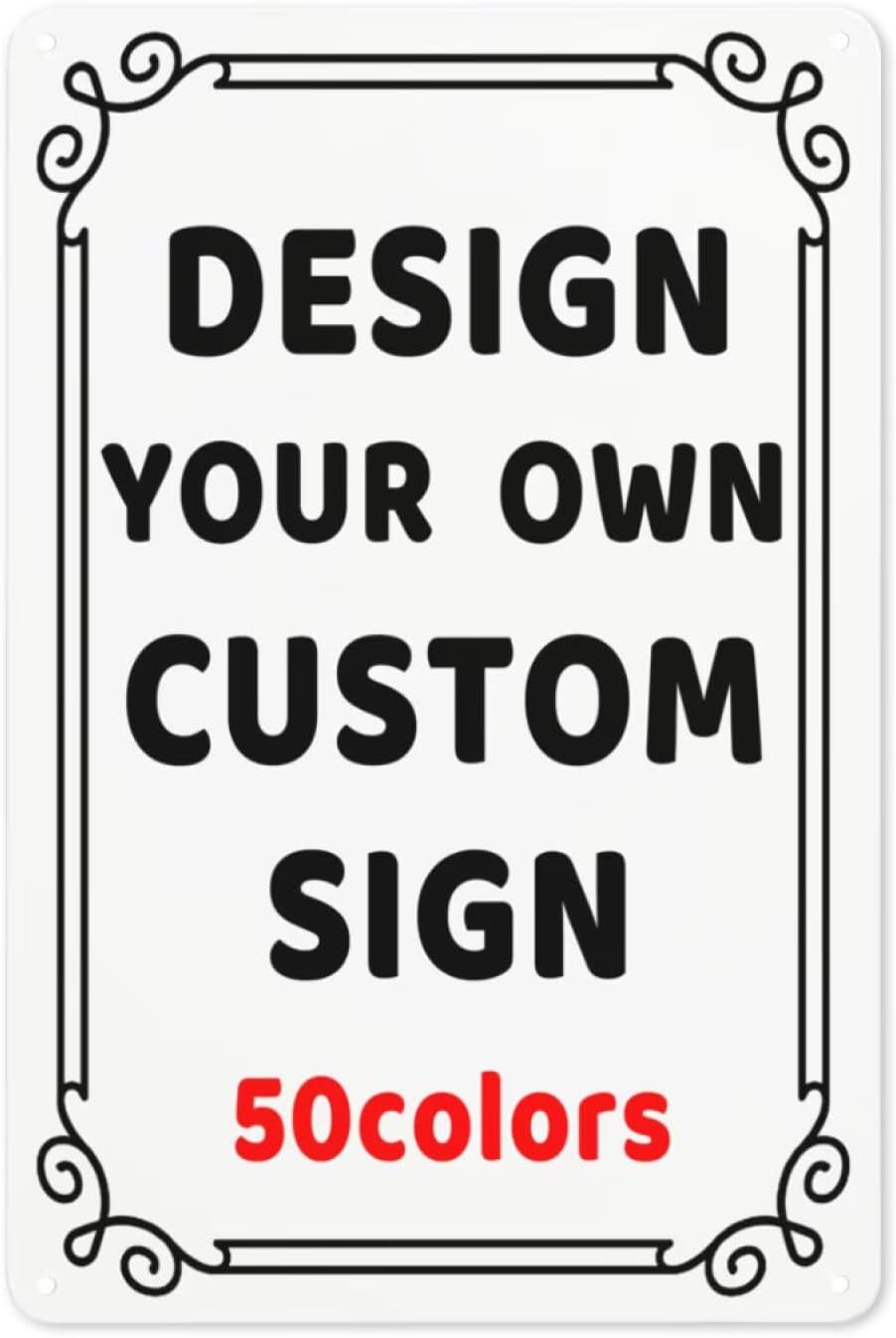 Generic Custom Metal Sign 8x12in - Custom Art Tin Sign - Decorative Signs