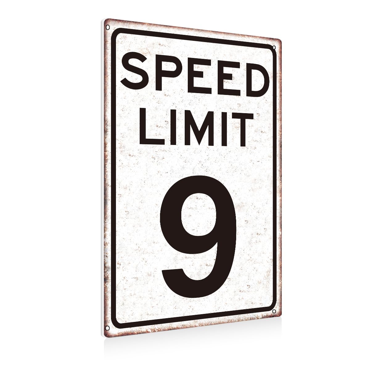 Race Car Birthday Sign，Boys Gifts Retro Tin Signs Speed Limit 5 Sign for Boys Room Man Cave Garage Cars Themed Room Bedroom Vintage Style Decor 8 x 12 Inch
