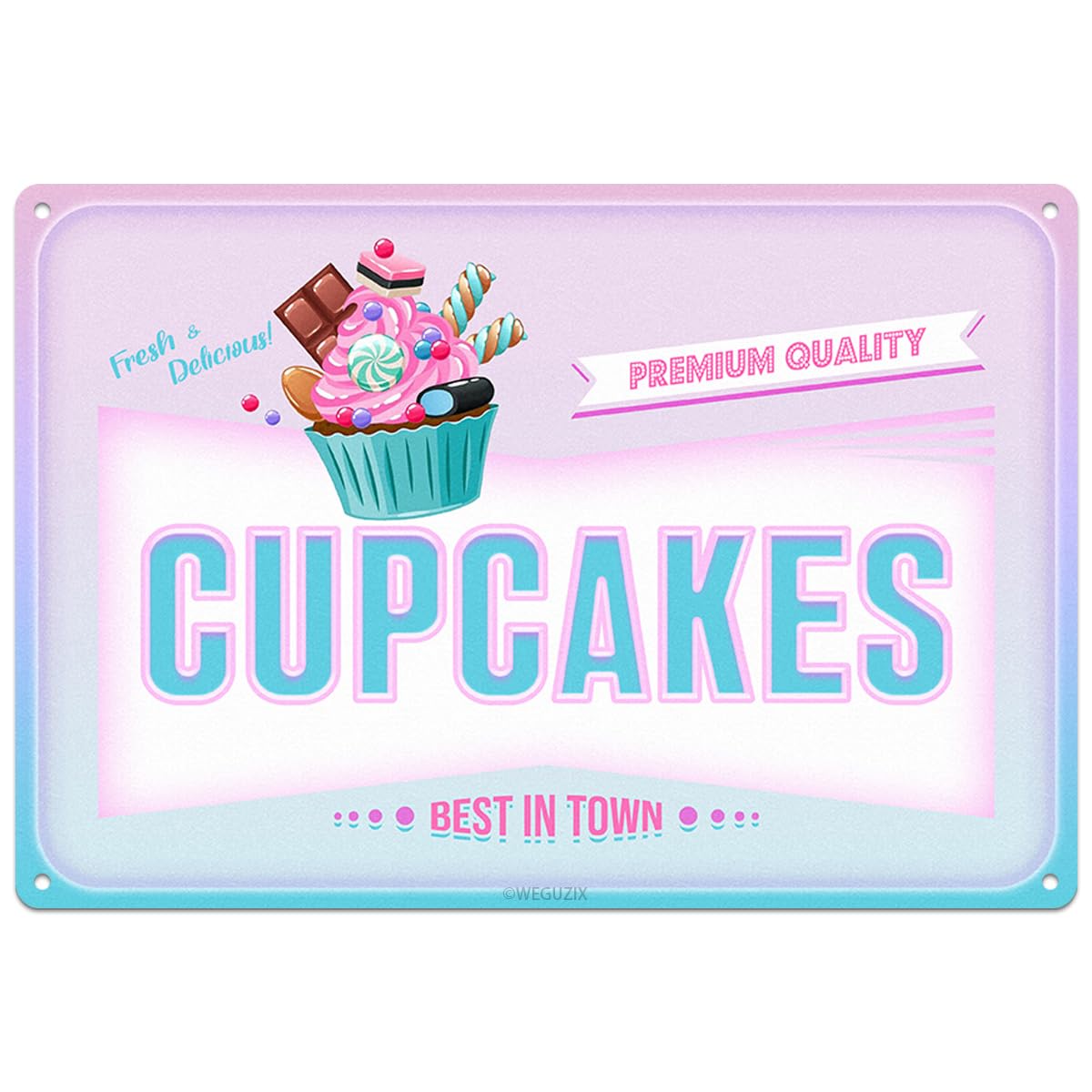 Funny Cotton Candy Metal Sign Retro Food Snacks Tin Signs Wall Art Poster Wall Decor for Home Bar Kitchen Coffee Corner Playroom Cinema Cafe Restaurant 12x8 Inch Aluminium Hanging Plaque