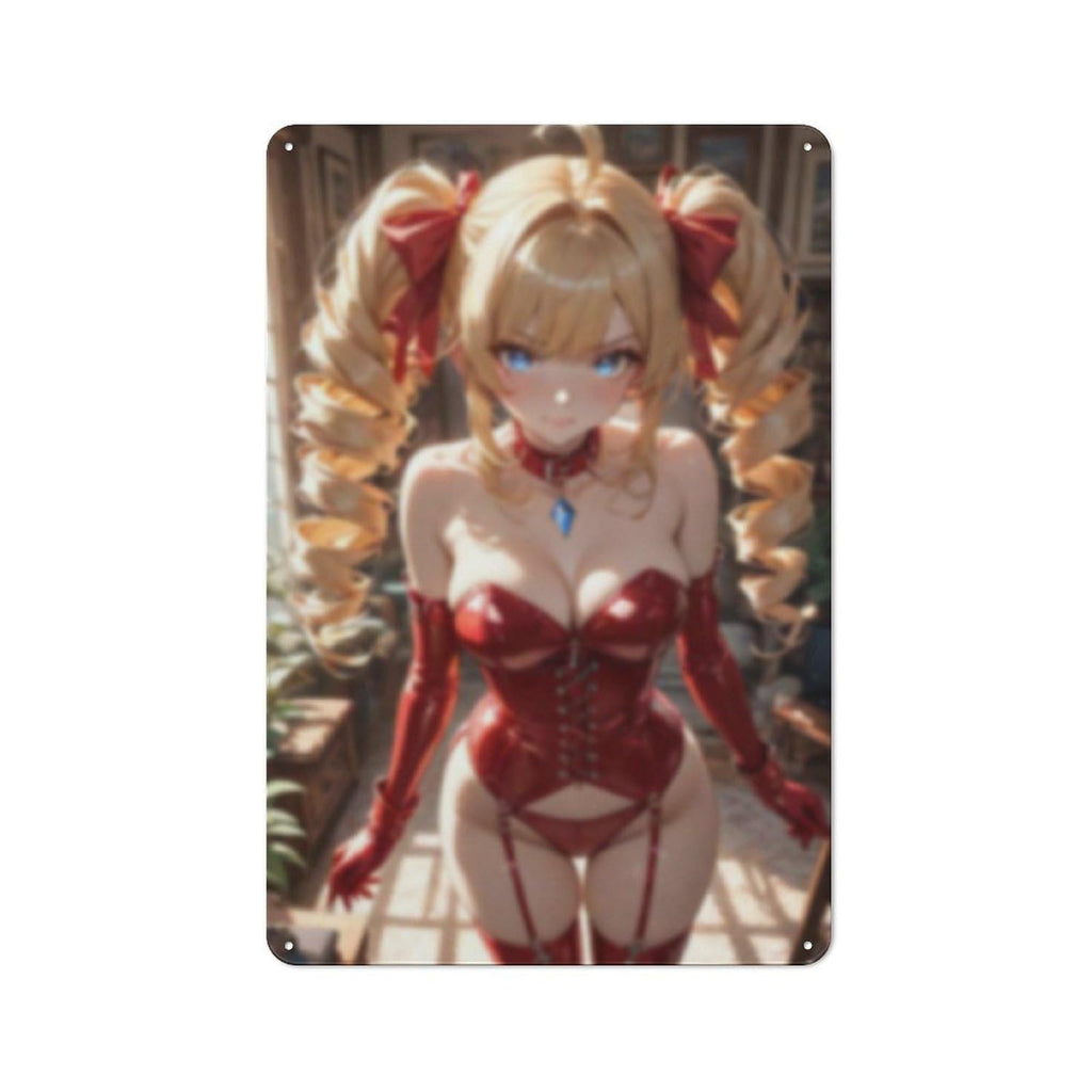 Sexy Hot Titties Boobs Lewd Hentai Anime Girl Poster Metal Tin Sign Decor - 8x12 inches Bar Pub Garage Man Cave Wall Art,AH181