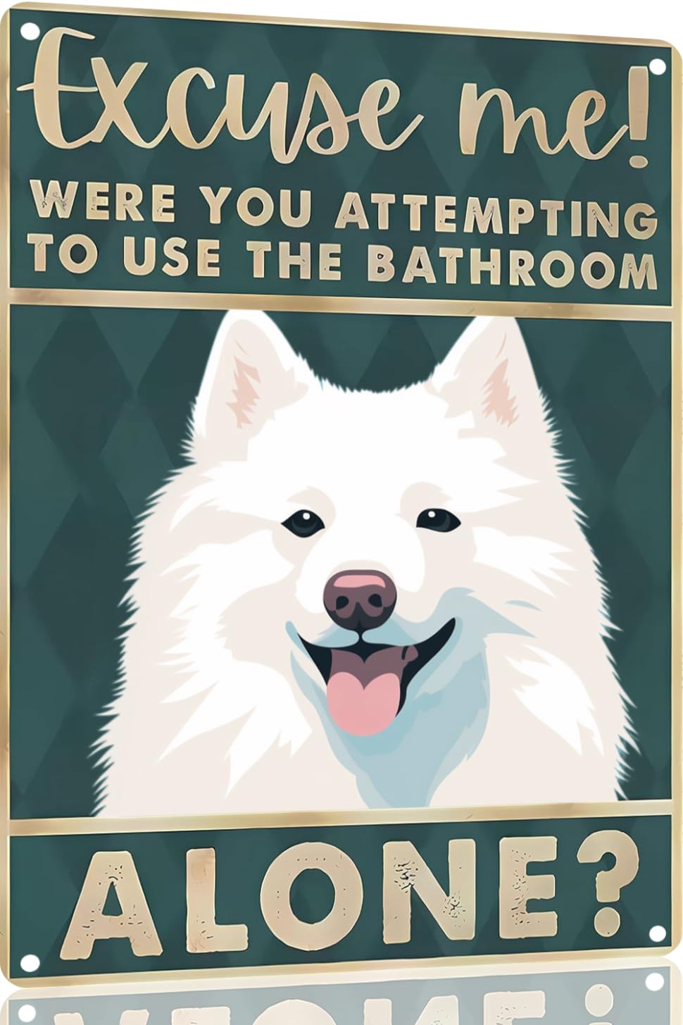 Boston Terrier Dog 12x8 inch excuse me were you attempting to use the bathroom alone - Dog Metal Poster Dog Lover Gift Art Funny Dogs Wall Art Decoration Retro Metal Tin Sign(1492)