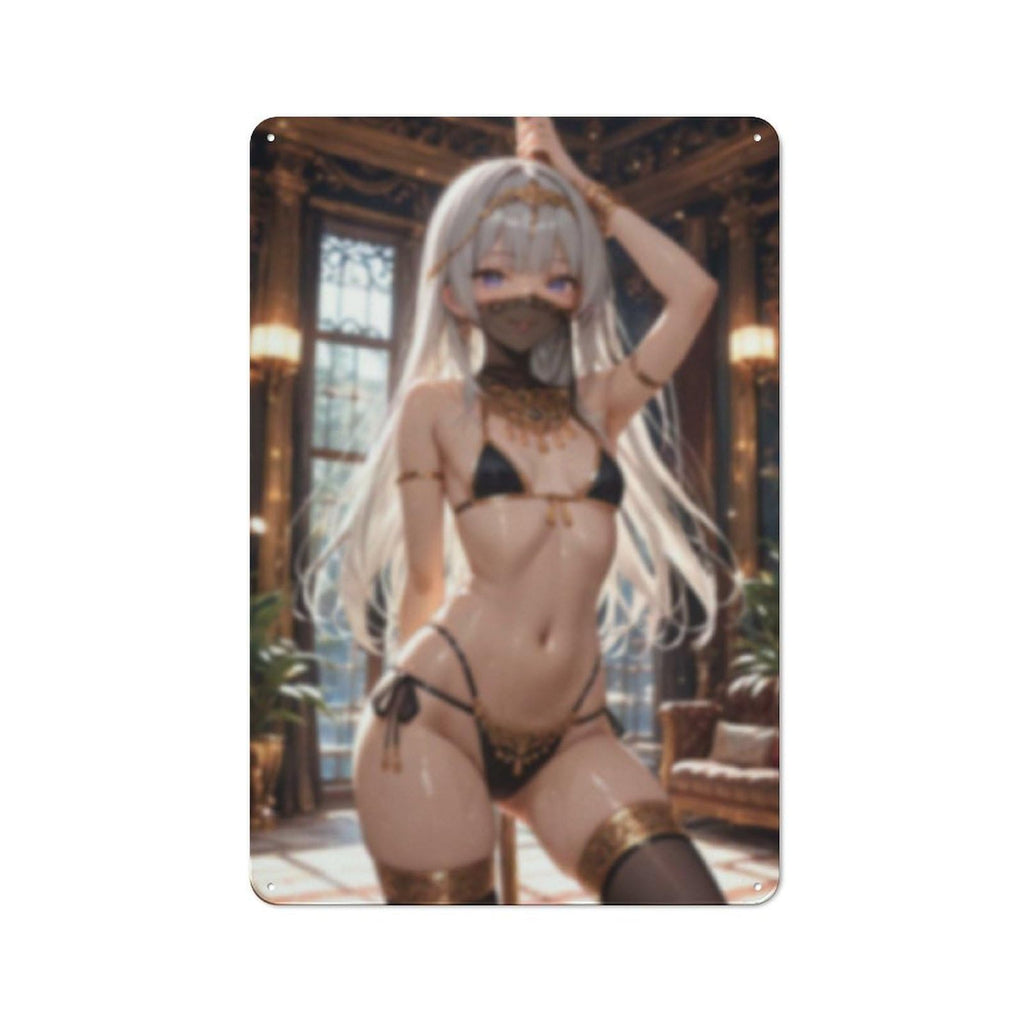 Sexy Hot Titties Boobs Lewd Hentai Anime Girl Poster Metal Tin Sign Decor - 8x12 inches Bar Pub Garage Man Cave Wall Art,AH181