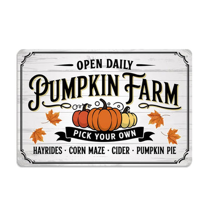 Rustic ''But I Love Fall Most of All'' Tin Sign, Autumn Inspirational Quotes Metal Sign - 8x12 Inch, Farmhouse Sign For Porch, Kitchen, Cafe Decor, Fall Accessories, Thanksgiving Day Decor
