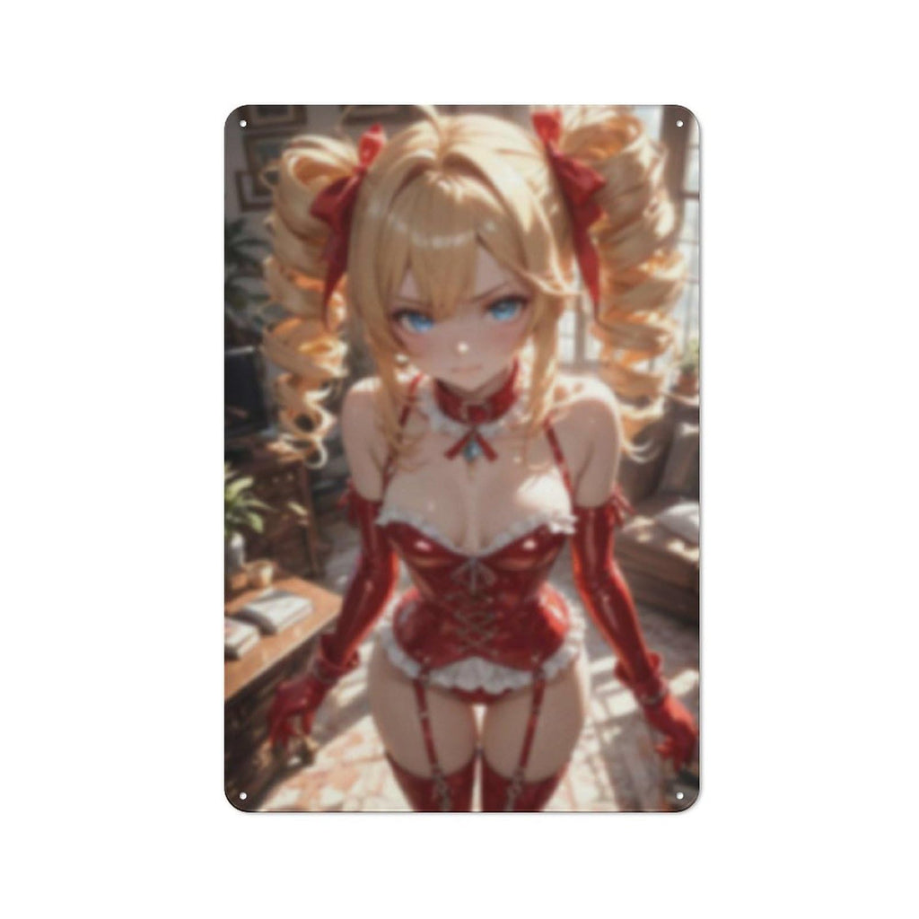 Sexy Hot Titties Boobs Lewd Hentai Anime Girl Poster Metal Tin Sign Decor - 8x12 inches Bar Pub Garage Man Cave Wall Art,AH181