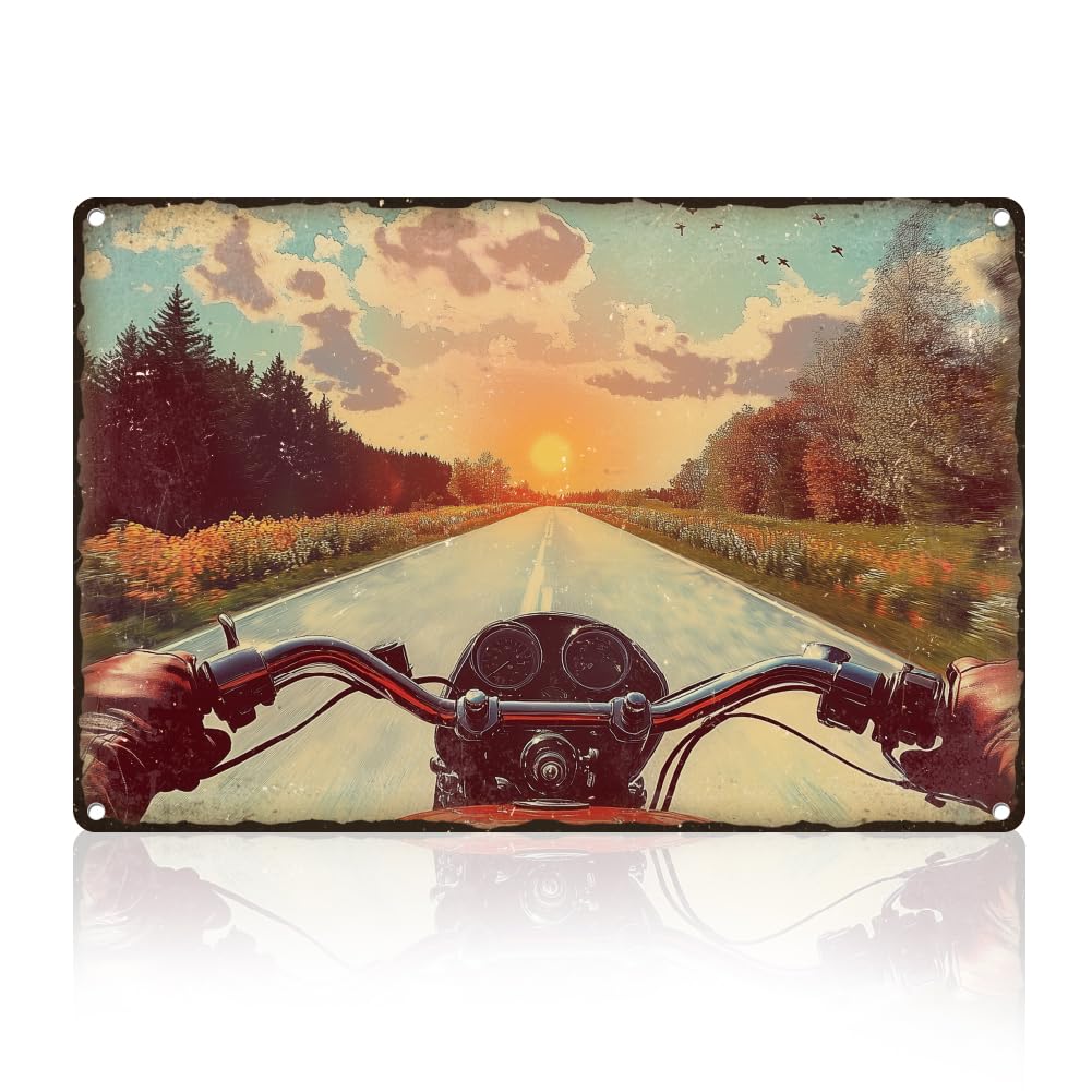 Yellowstone National Park Wall Art Decor Sign, Vintage Metal Tin Poster for Home Room Wall Decor Gift 8 x 12 Inch