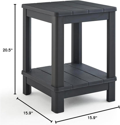 Keter Deluxe Adirondack Side Table - Graphite