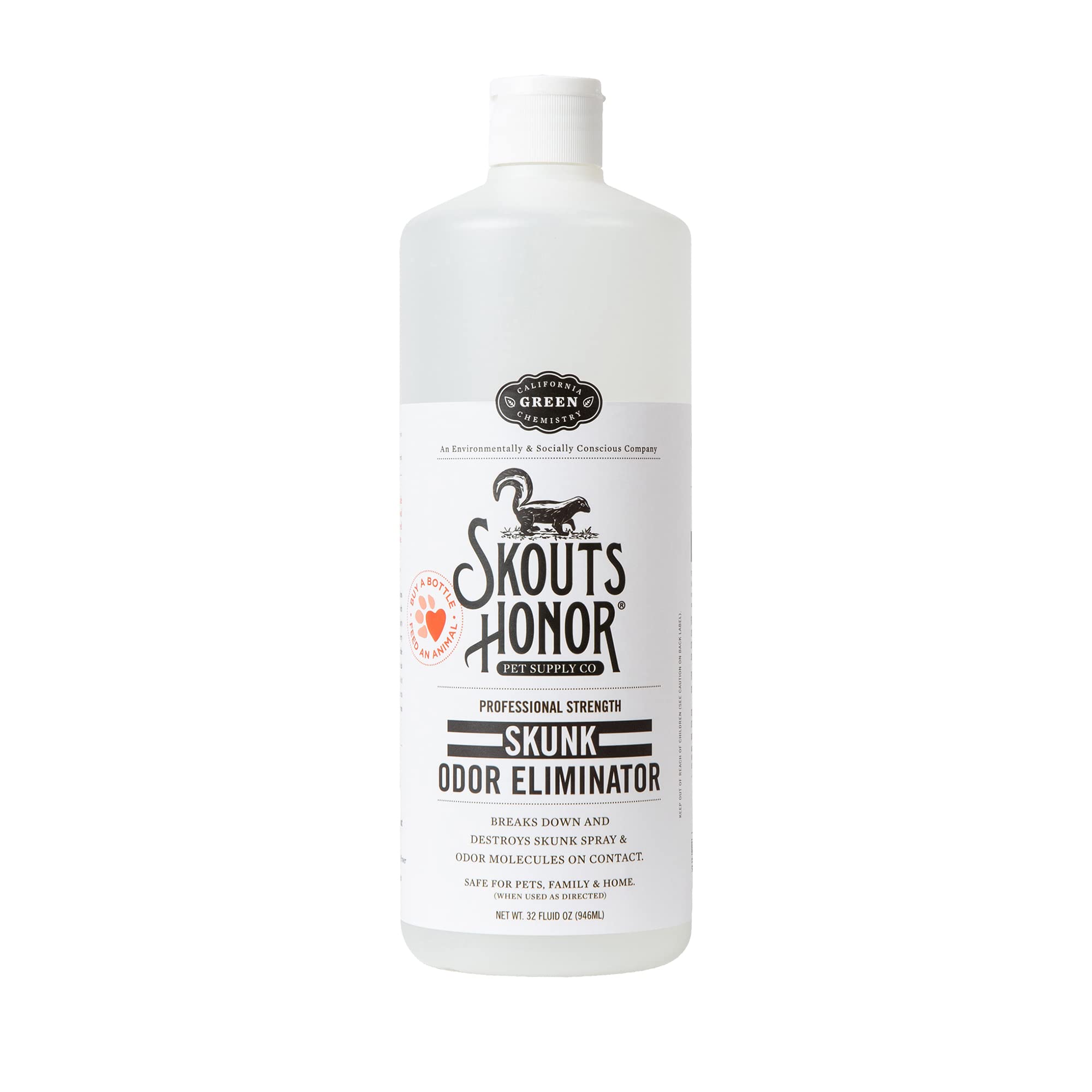 Skout's Honor Odor Eliminator - Plant-Powered Deodorizer for Offensive Pet Odors, Destroys Molecules On Contact - Biodegradable, Eco-Friendly, No Residue, 35 oz
