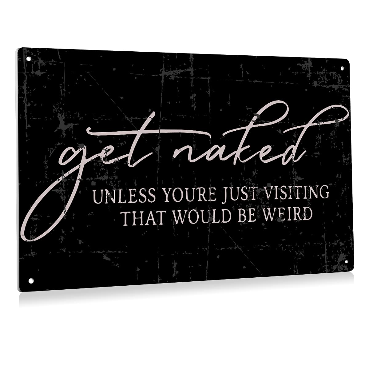 BEASTZHENG Funny Gothic Bathroom Home Decor Metal Tin Sign: Funny "Are You Pooping?" Bathroom Wall Art Decor Sign for Skull Lovers 8 X 12 Inches