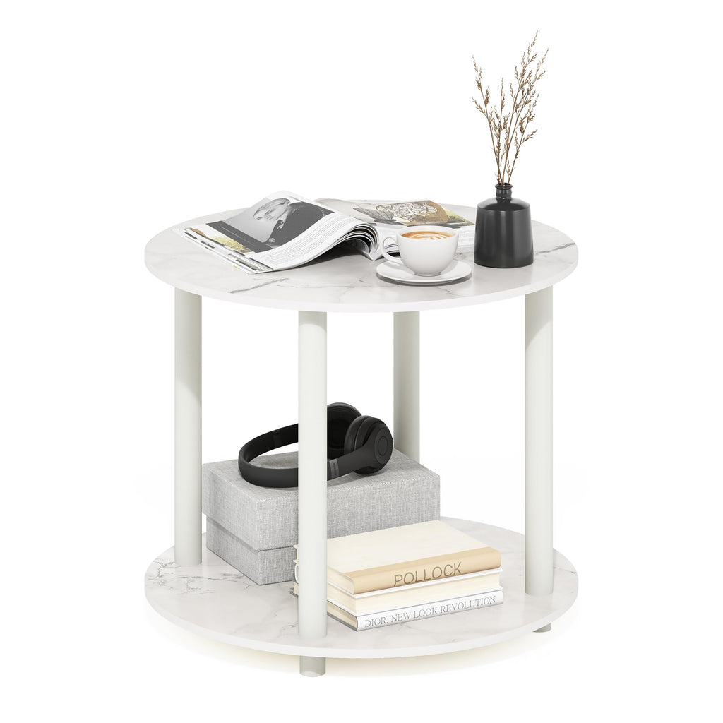 Furinno Simple Design Coffee Table, French Oak Grey/Black