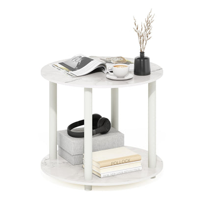 Furinno Simple Design Coffee Table, French Oak Grey/Black