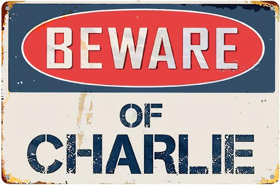 Vintage Metal Aluminum Sign Decor 8"x12",Funny Aluminum Sign Mentally Unstable And Not Fully Medicated Keep Safe Distance Vintage Inspired Wall Poster man Cave yard garden Wall Decor.