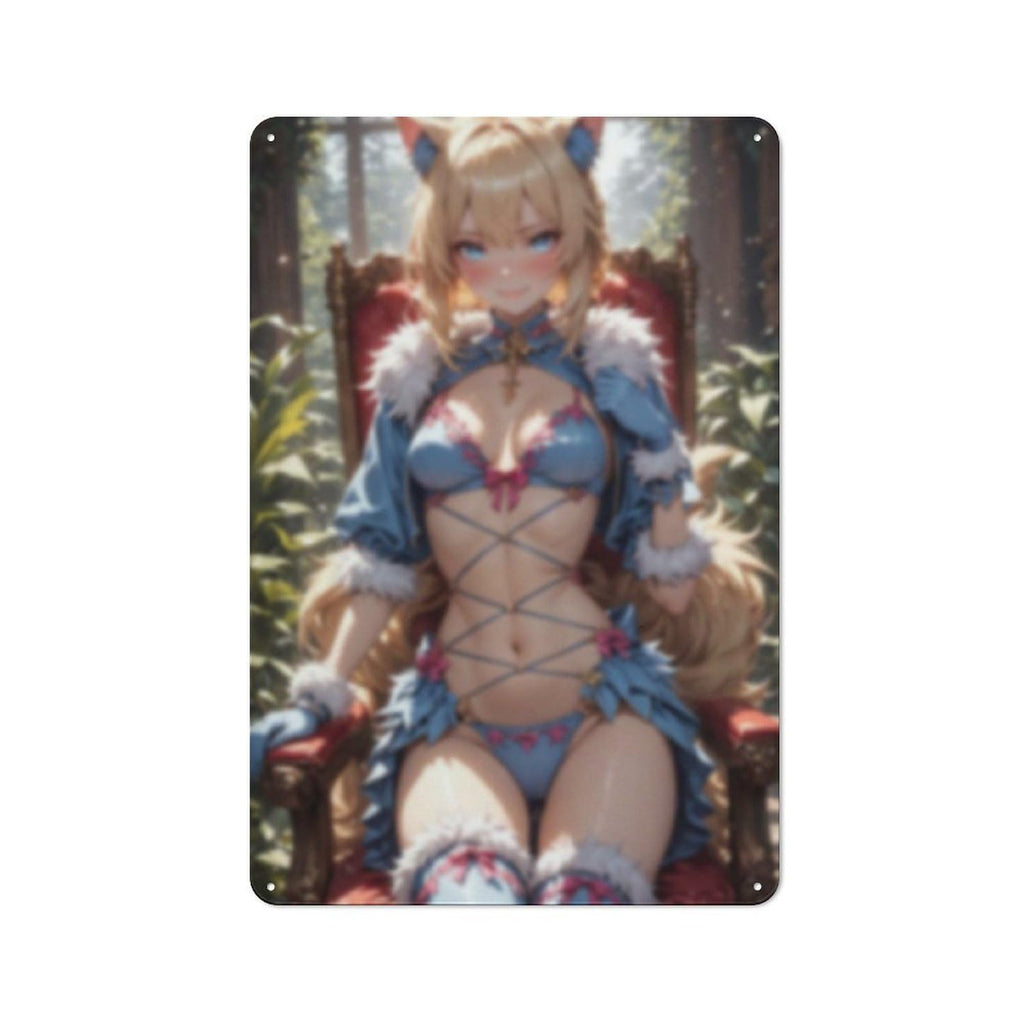 Sexy Hot Titties Boobs Lewd Hentai Anime Girl Poster Metal Tin Sign Decor - 8x12 inches Bar Pub Garage Man Cave Wall Art,AH181