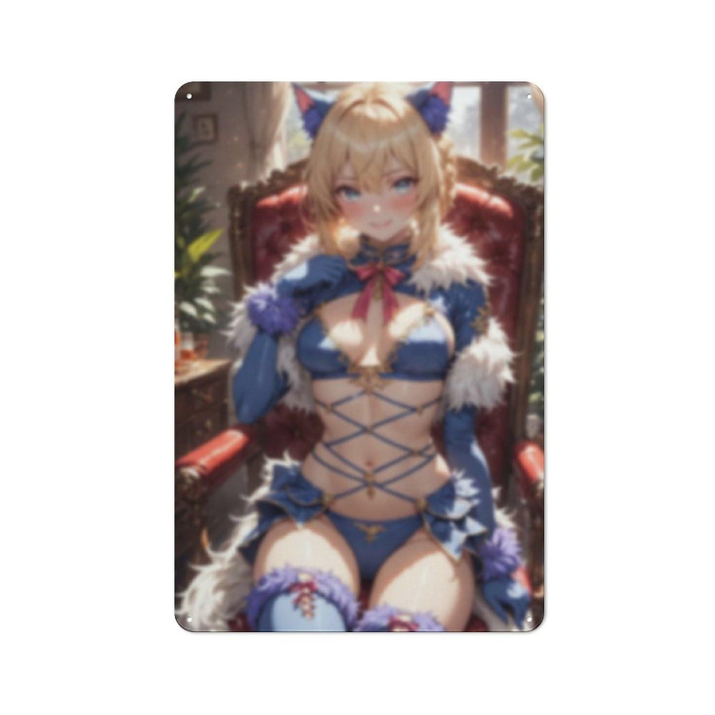 Sexy Hot Titties Boobs Lewd Hentai Anime Girl Poster Metal Tin Sign Decor - 8x12 inches Bar Pub Garage Man Cave Wall Art,AH181