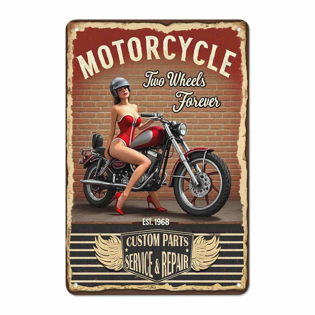 AOYEGO Pizza Poster Tin Sign,Italian Chef Kissing Fingers with Taste Like Home Pizza Vintage Metal Tin Signs for Cafes Bars Pubs Shop Wall Decorative Funny Retro Signs for Men Women 8x12 Inch