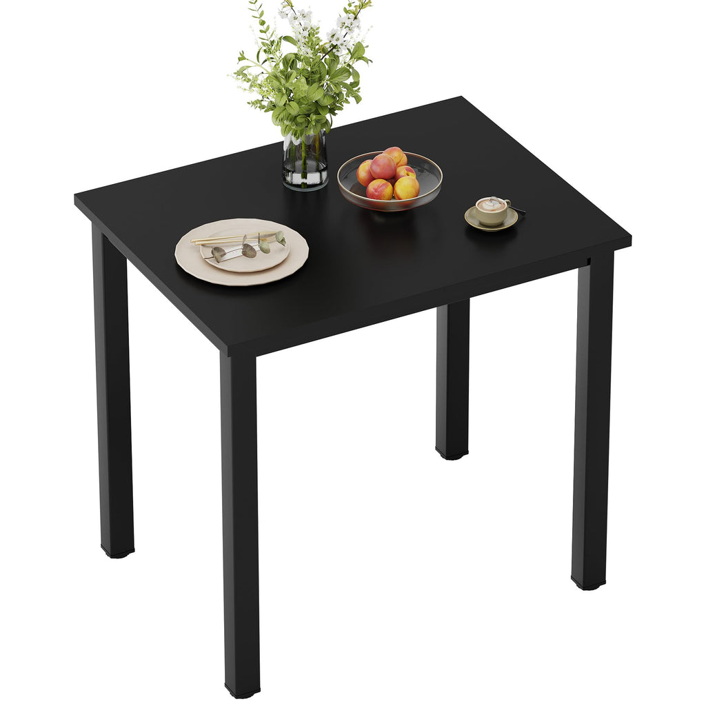 Need Dining Table Small Computer Desk for Home&Office- 31.5" Length Small Writing Desk Gaming Desk Students Laptop Use, Black Desktop & Black Frame AC3CB(80 * 60)