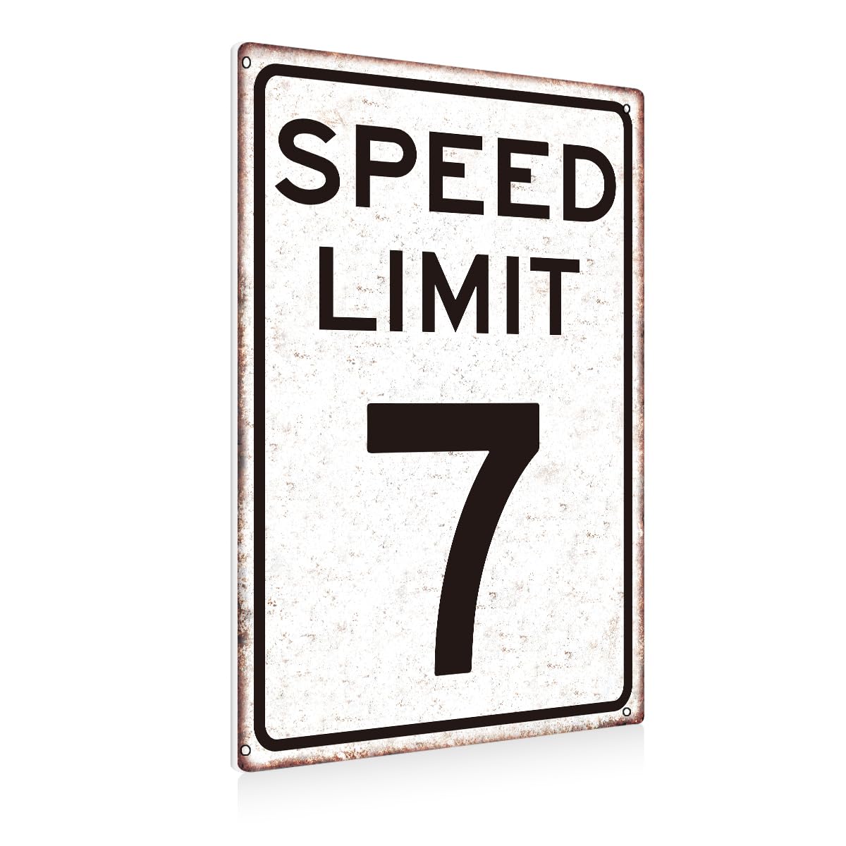 Race Car Birthday Sign，Boys Gifts Retro Tin Signs Speed Limit 5 Sign for Boys Room Man Cave Garage Cars Themed Room Bedroom Vintage Style Decor 8 x 12 Inch