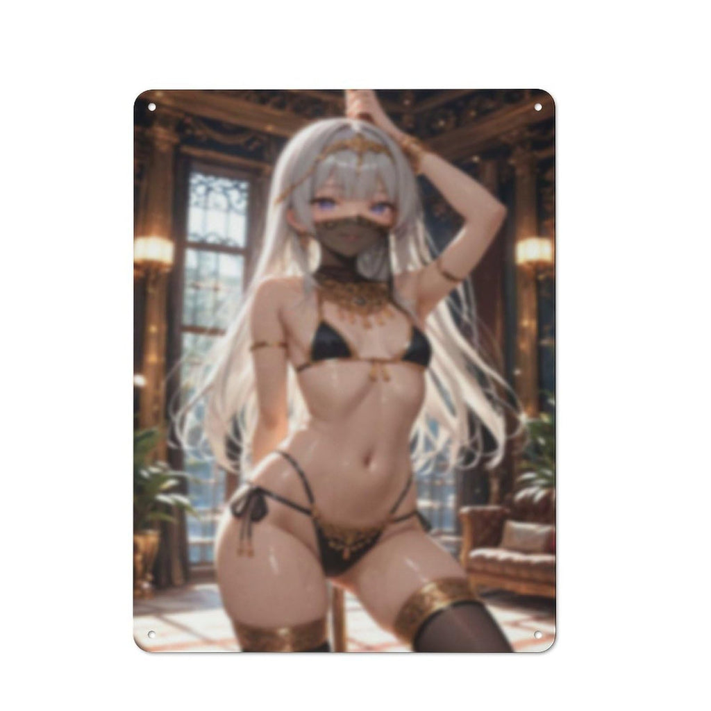 Sexy Hot Titties Boobs Lewd Hentai Anime Girl Poster Metal Tin Sign Decor - 8x12 inches Bar Pub Garage Man Cave Wall Art,AH181