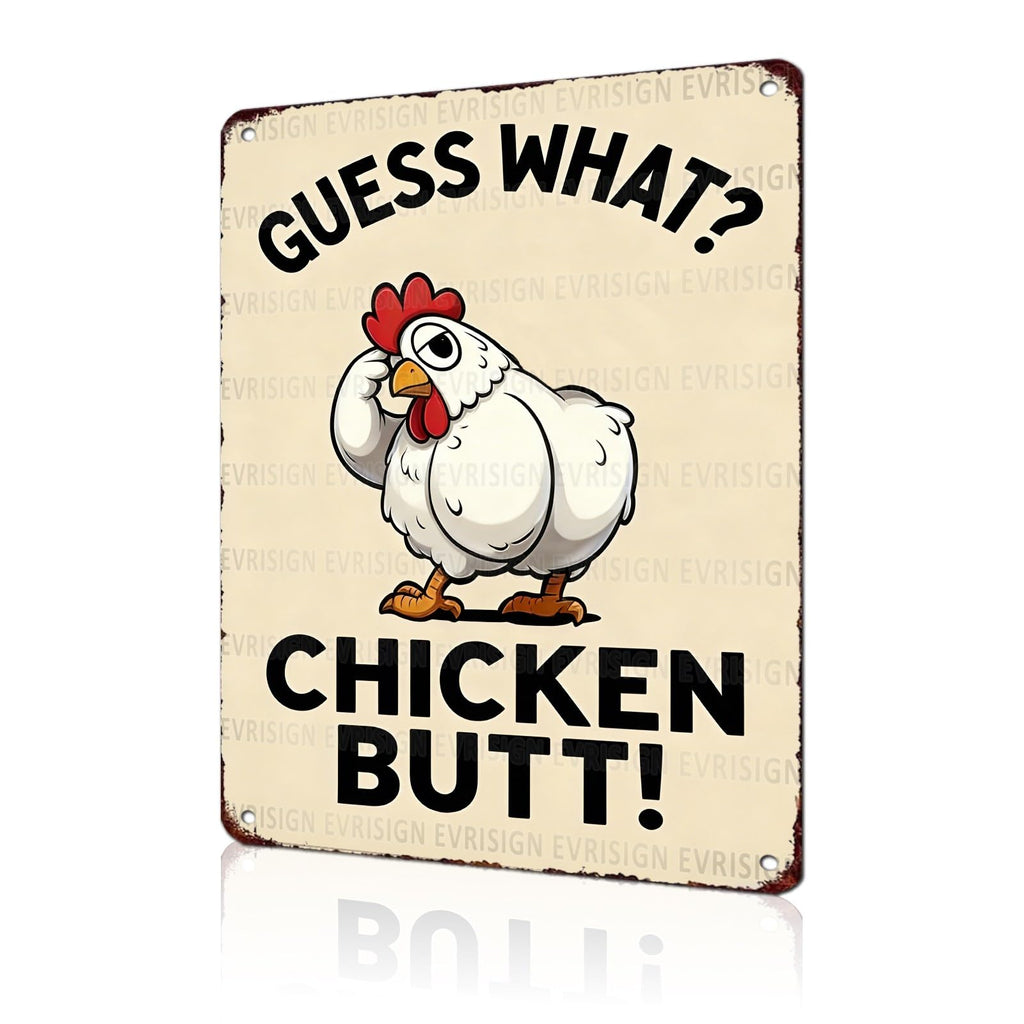 Funny Chicken Faith & Farmhouse Gifts Just A Girl Who Loves Jesus&Chickens Vintage Tin Sign for Farm Kitchen Garden or Cottage Wall 8x12Inch