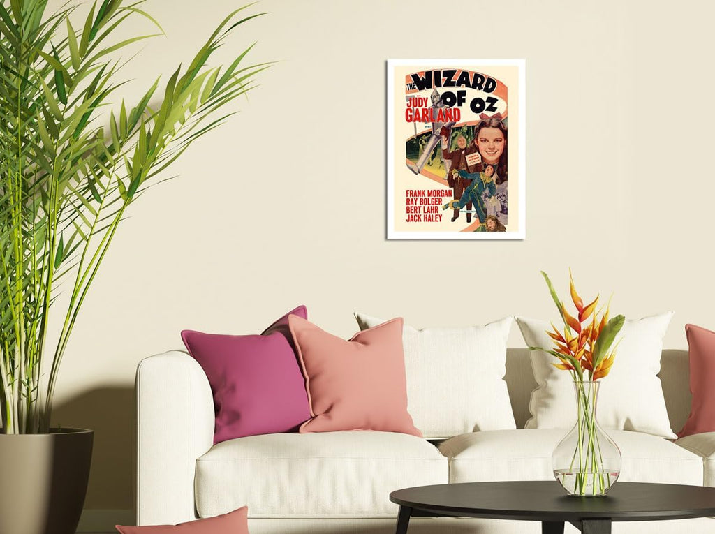The Wizard of Oz - Starring Judy Garland - Vintage Film Movie Poster c.1949-8 x 12 inch Vintage Metal Tin Sign